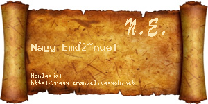 Nagy Emánuel névjegykártya