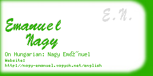 emanuel nagy business card